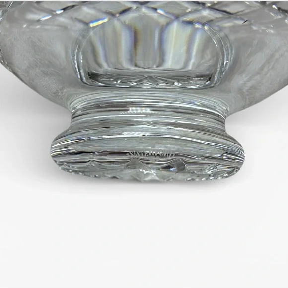 Waterford Killeen 6” Vintage Crystal Glass Footed Pedestal Centerpiece Bowl